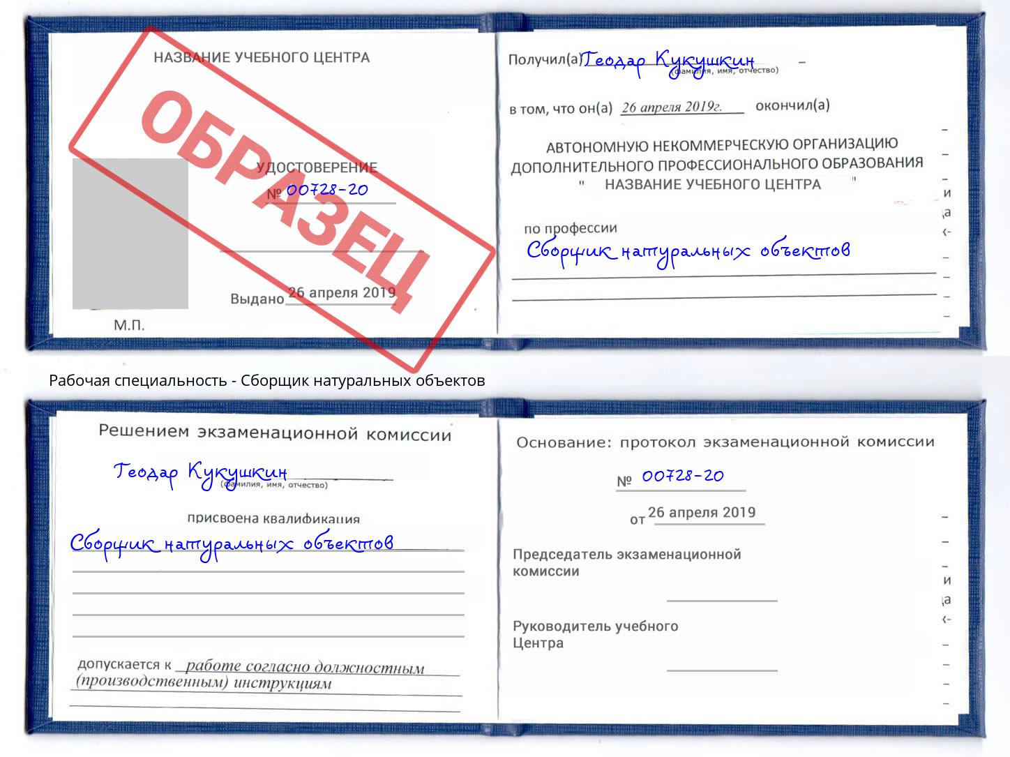 Сборщик натуральных объектов Брянск